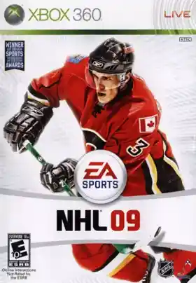 NHL 09 (USA) box cover front